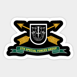 5th Special Forces Group - Flash w Br - Ribbon X 300 Sticker